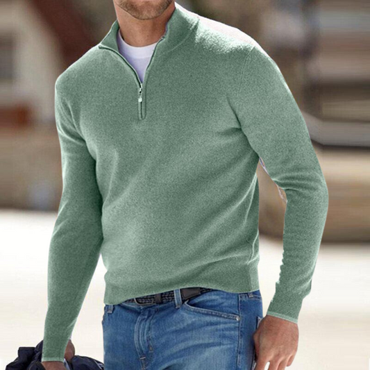 Zip-Neck Pullover