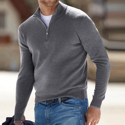 Zip-Neck Pullover