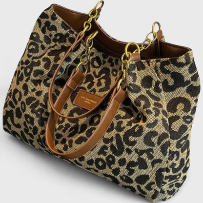 ELLA | Leopard Print Shopping Bag