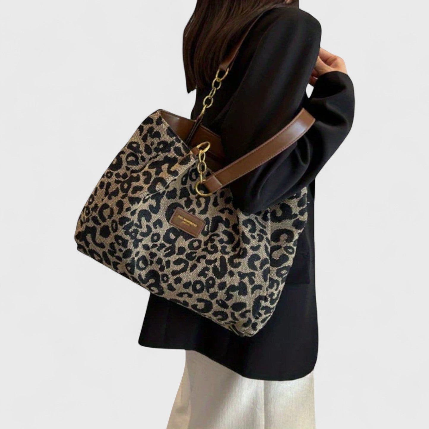 ELLA | Leopard Print Shopping Bag