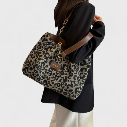 ELLA | Leopard Print Shopping Bag