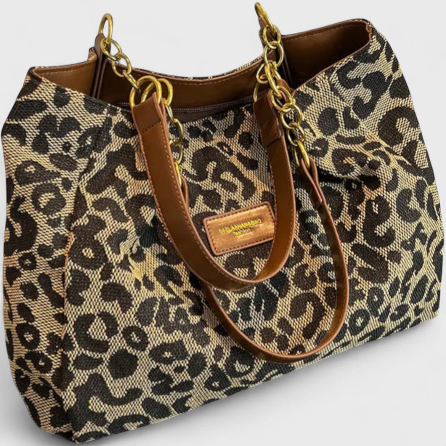 ELLA | Leopard Print Shopping Bag