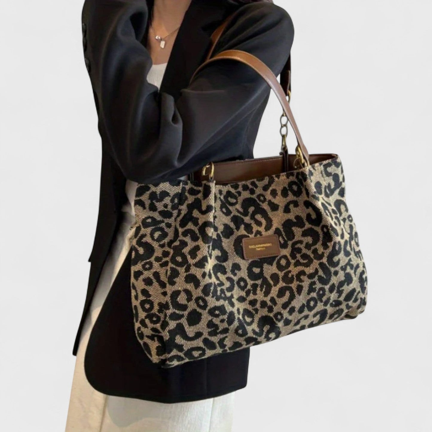 ELLA | Leopard Print Shopping Bag
