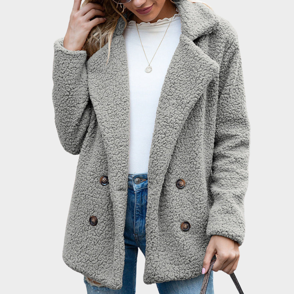 DIANA | Teddy Coat with Collar
