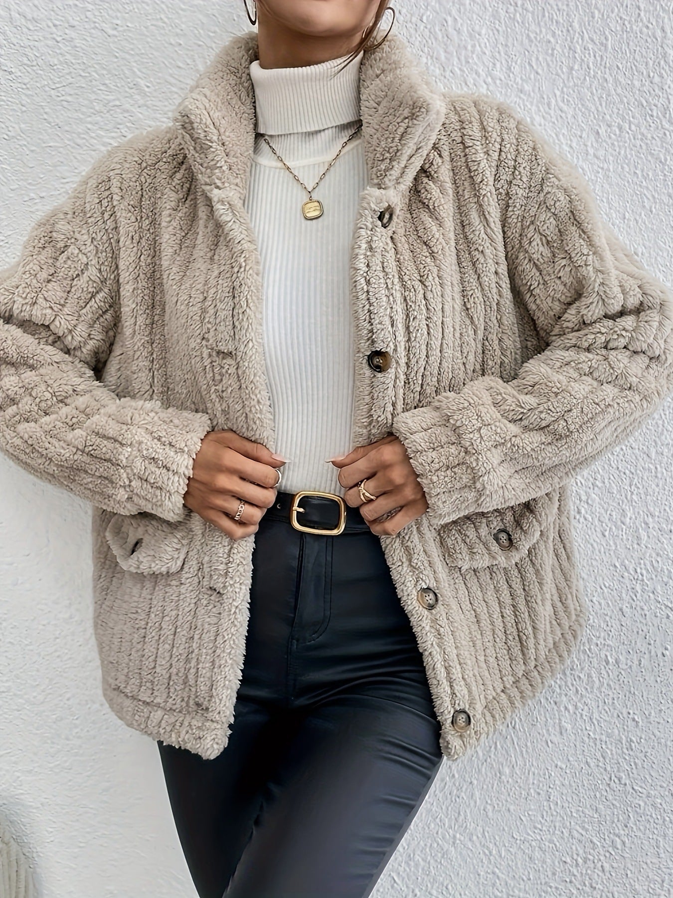 ROSE | Button Cardigan Jacket