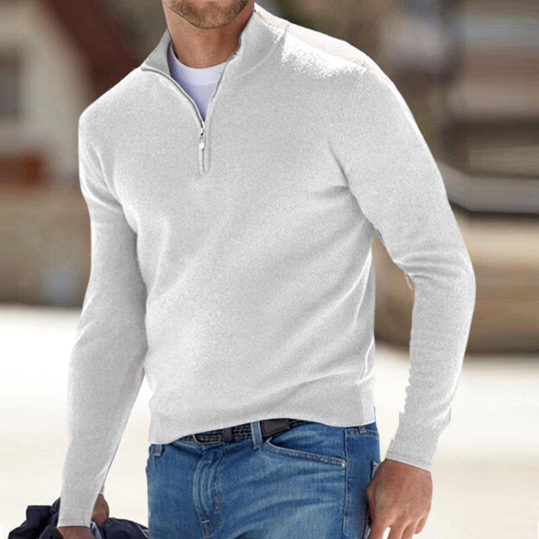 Zip-Neck Pullover