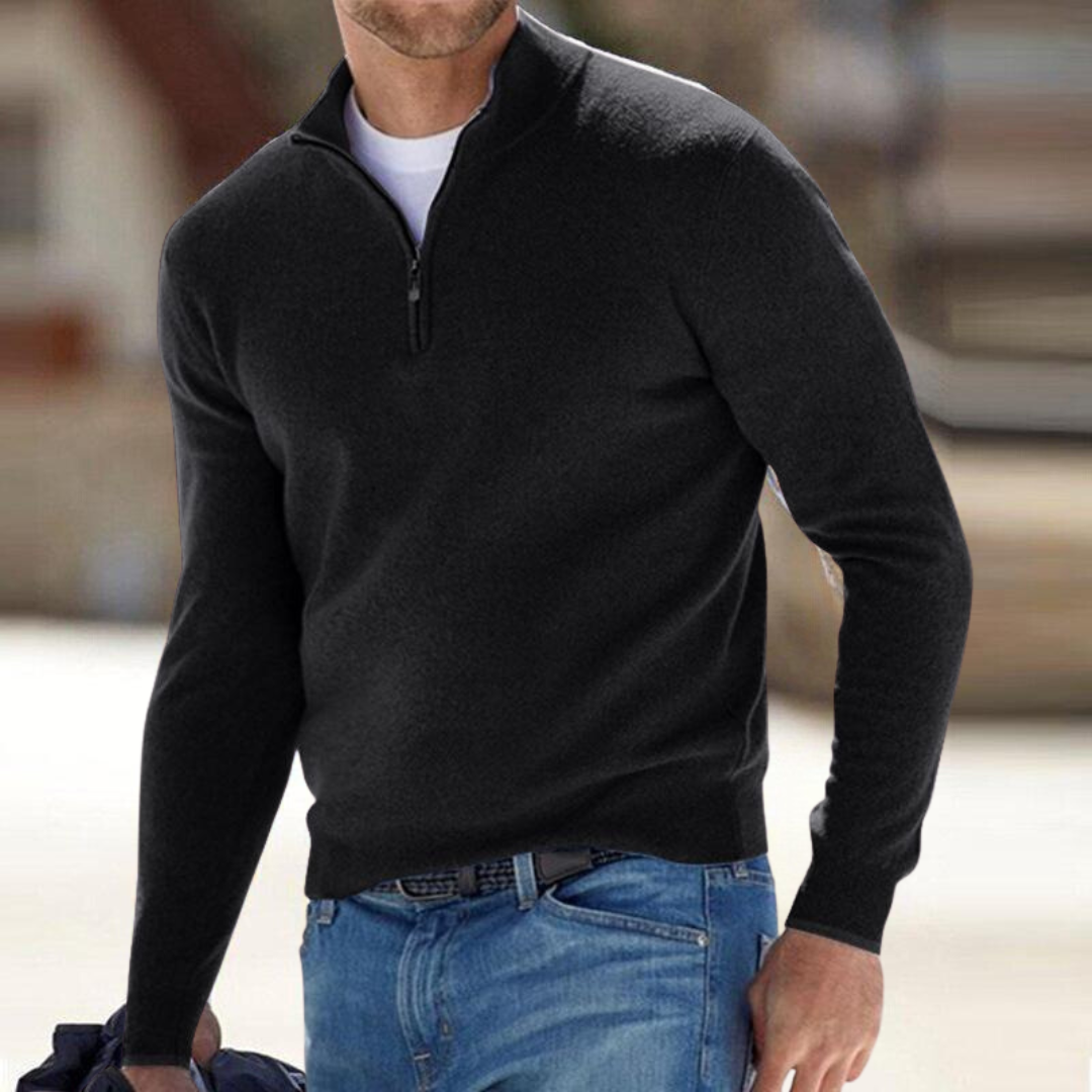 Zip-Neck Pullover