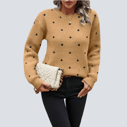 KYLIE | Elegant Dot Knit Sweater