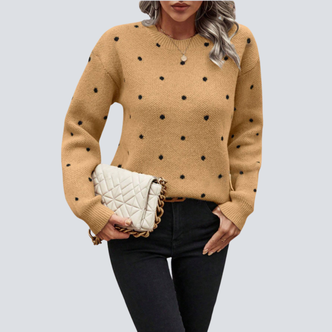 KYLIE | Elegant Dot Knit Sweater