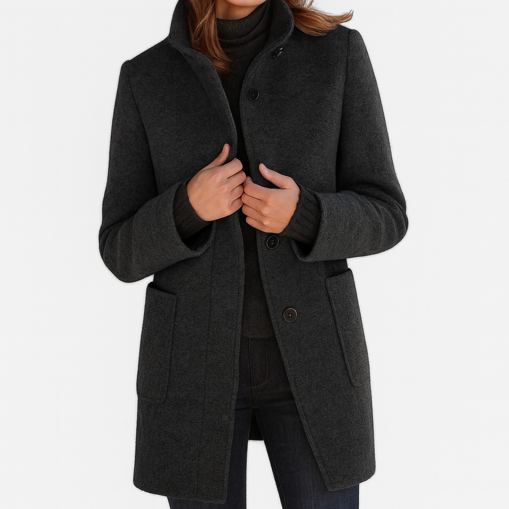 SOPHIA | Coat with High Collar