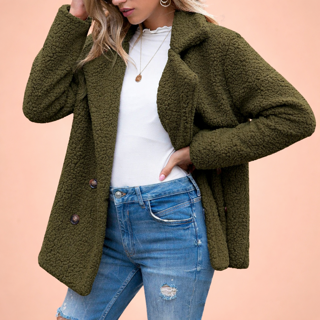 DIANA | Teddy Coat with Collar