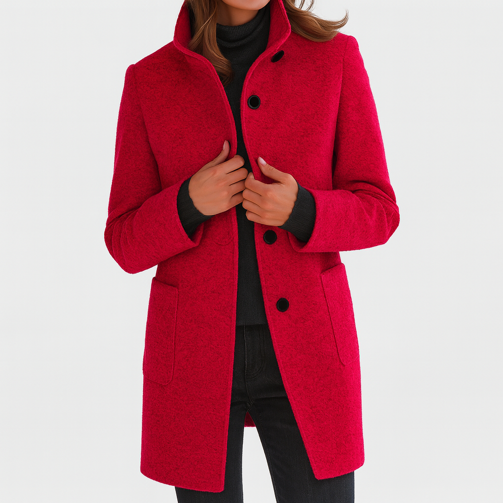 SOPHIA | Coat with High Collar