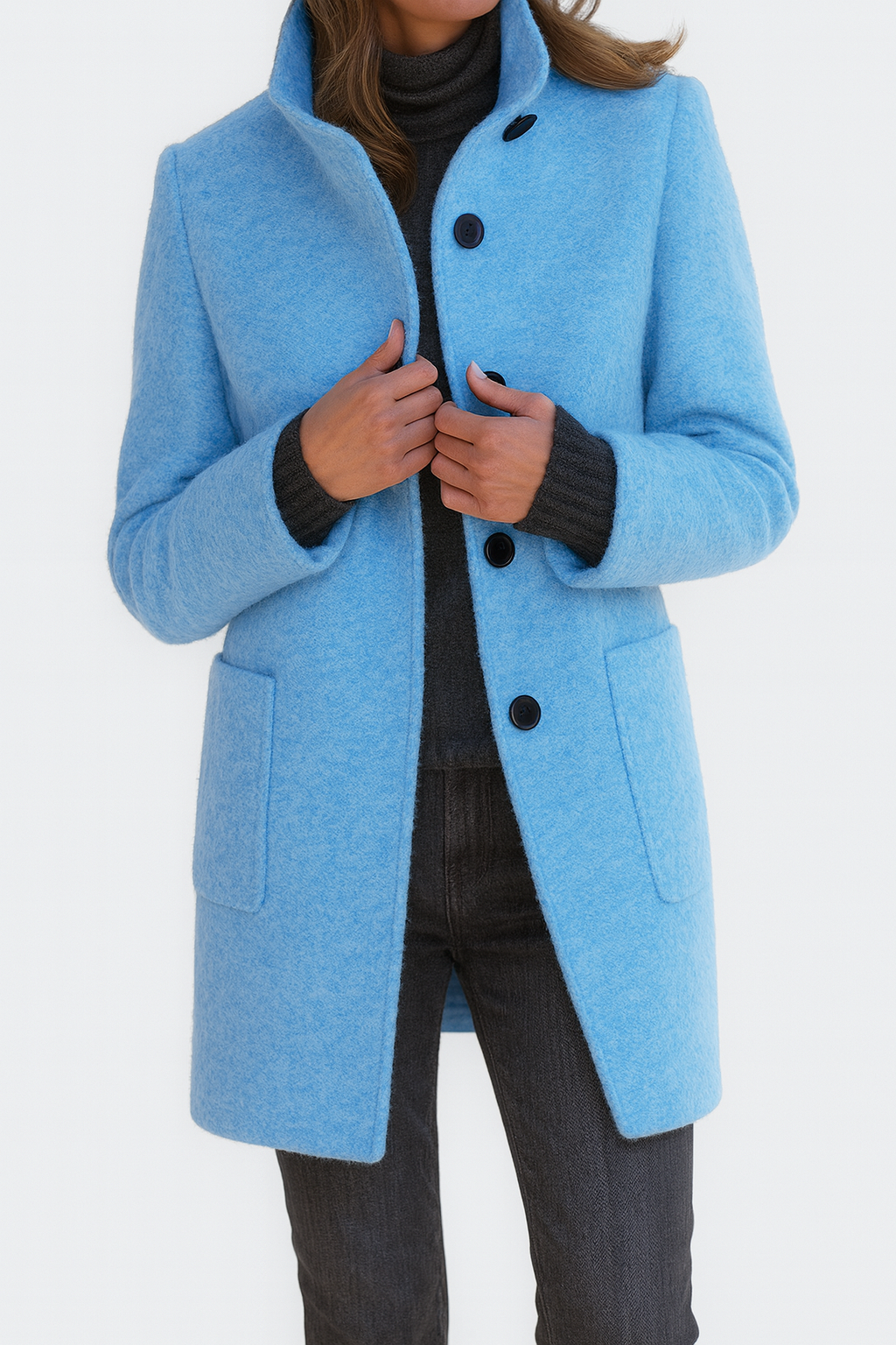 SOPHIA | Coat with High Collar
