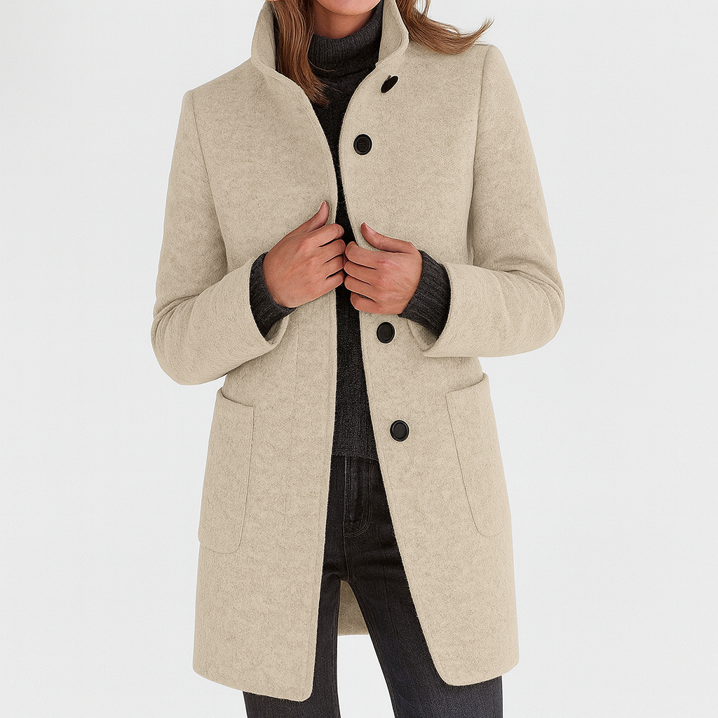 SOPHIA | Coat with High Collar