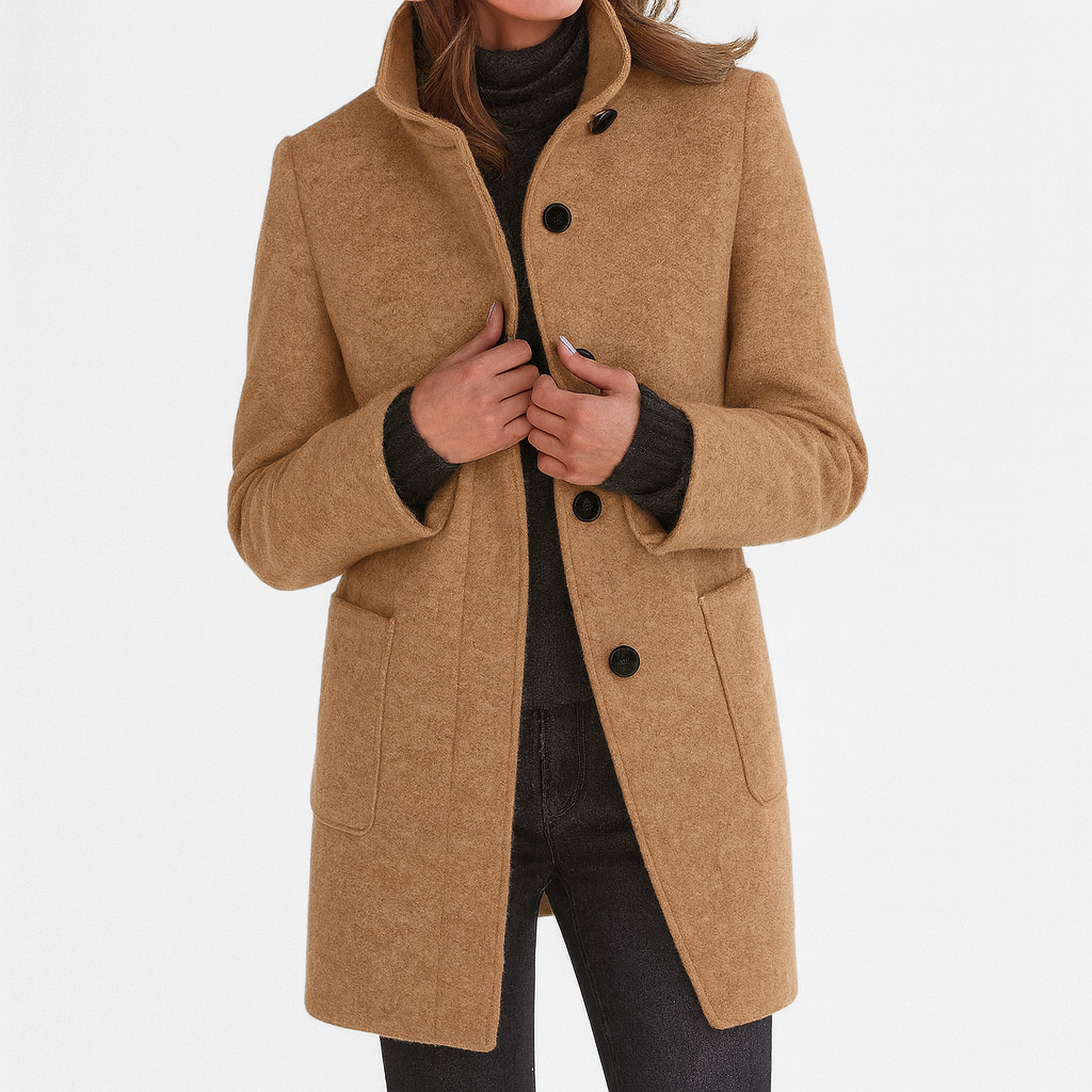 SOPHIA | Coat with High Collar