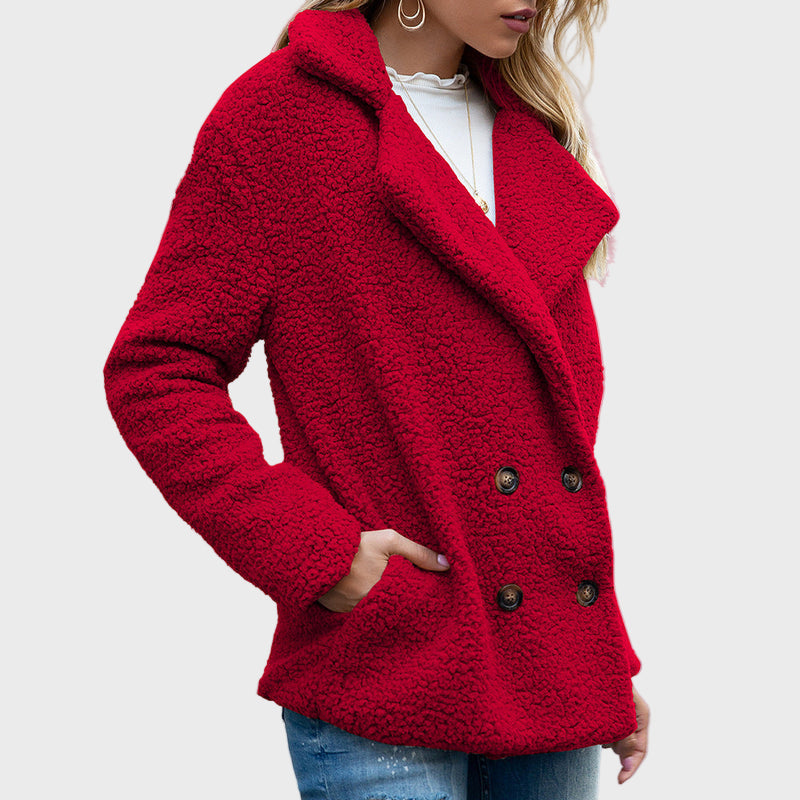 DIANA | Teddy Coat with Collar