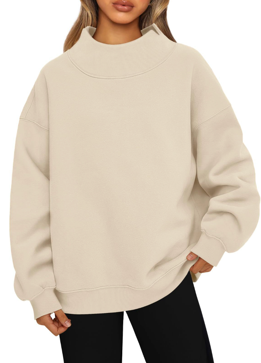 SERENA | High Collar Sweatshirt