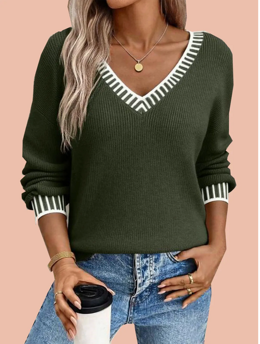BONNIE | V Neck Sweater