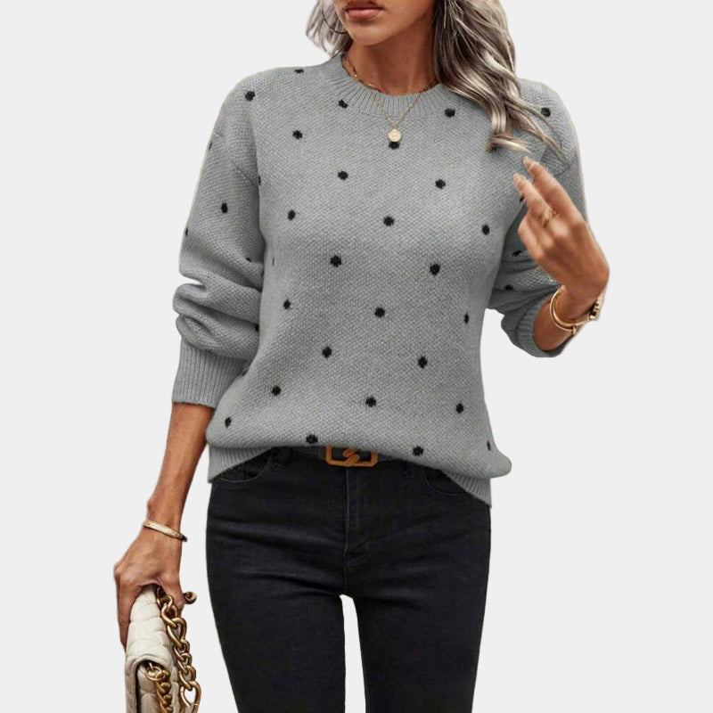KYLIE | Elegant Dot Knit Sweater